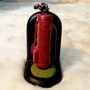 Vintage Midwest Golfers Golf Clubs Bookend